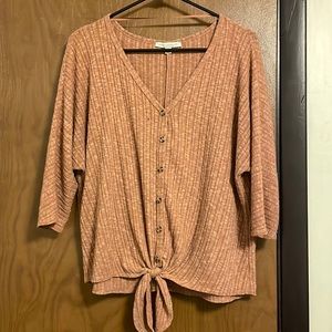 Perfect pink for fall. Brand is Green Envelope:Los Angeles